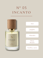 INCANTO Nº5 - Perfume unisex cálido y magnético. Azafrán, ámbar gris y maderas.