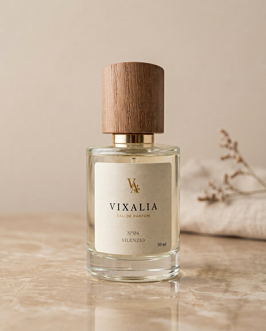 SILENZIO Nº4 - Perfume íntimo y cremoso. Magnolia blanca, almizcle blanco y sándalo.
