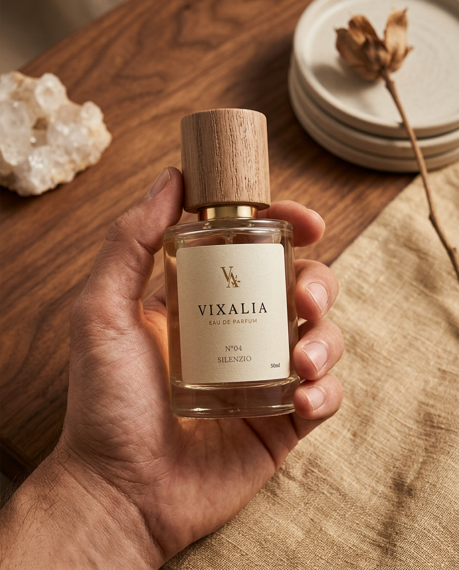 SILENZIO Nº4 - Perfume íntimo y cremoso. Magnolia blanca, almizcle blanco y sándalo.